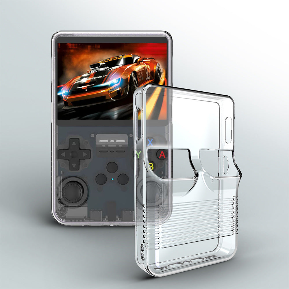 Suitable For R36s New Open Source Handheld Protective Cover Portable Game Accessories Storage Transparent Shell R36S Integrated