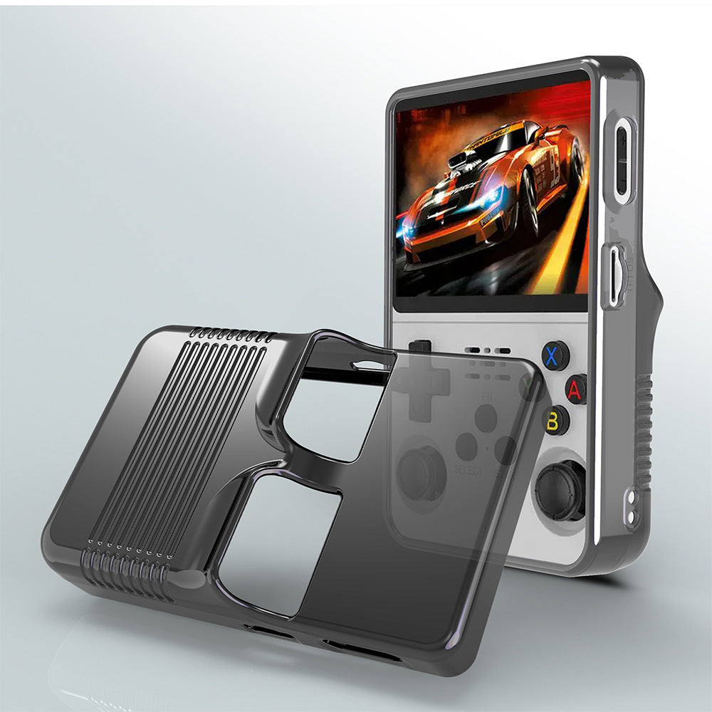 Suitable For R36s New Open Source Handheld Protective Cover Portable Game Accessories Storage Transparent Shell R36S Integrated